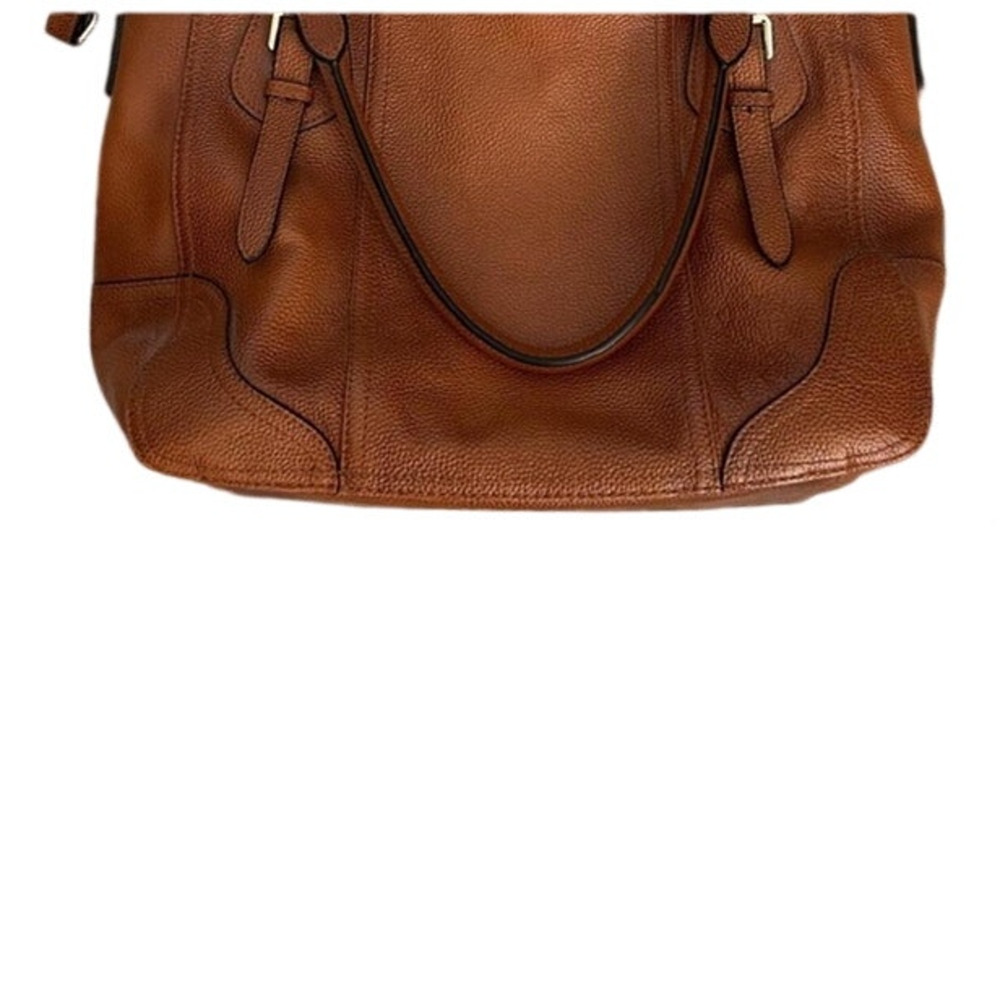 Vintage Y2K Kattee Leather Tote Bag Saddle Brown Shoulder Distressed Boho Luxury - Picture 16 of 16